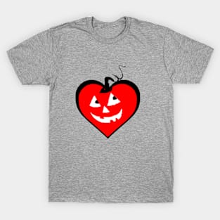 Happy Hallowin Party Halloween day red pumpkin pixel art T-Shirt